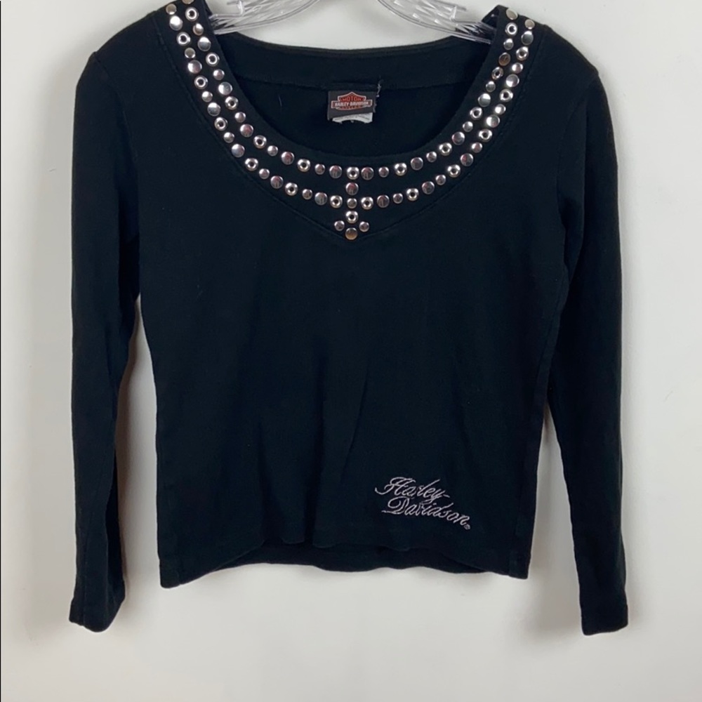 Harley-Davidson Long Sleeve Crop Top
